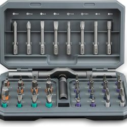 42 in 1 Magnetic Screwdriver Set, DIY Ratchet Screwdriver Set, Multi Bit Magnetic Drive,with Detachable Ratchet Handle and Storage Case, Portable Compact Repair Tool Kit for Furniture Computer Bicycle