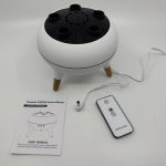 Essential Oil Diffuser 250ML Dancing Jellyfish Aromatherapy Diffuser Humidifier with 7 Colors LED Lights.Remote Control.Plug in for Bedroom.Office (White)