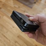 Aurzen ZIP Tri-Fold DLP Truly Mini Projector. Pocket Size. Zero-Lag Focus. One-Click Screen Mirroring. Full-Screen Mode. Type-C Fast Charging. 5.000mAh Battery. Indoor Outdoor Portable Projector.Gold