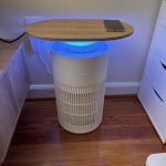 SwitchBot 4 in 1 Air Purifiers Table with Matter, Up to 3620 ft², H13 HEPA Pet Filter, Wireless Charging, Washable Pre-filter, 10 RGB Colors, Work with Apple Home, Alexa, GoogleHome, HomeAssistant