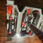 TOKKOT Thor Hammer Tool Box. Multifunctional Home Repair Tool Set Excellent Hand Tool Novelty Gift for Men as Halloween Prop Cosplay Hammer (Silver)