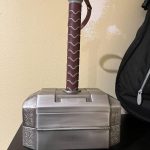 TOKKOT Thor Hammer Tool Box. Multifunctional Home Repair Tool Set Excellent Hand Tool Novelty Gift for Men as Halloween Prop Cosplay Hammer (Silver)