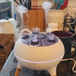 Essential Oil Diffuser 250ML Dancing Jellyfish Aromatherapy Diffuser Humidifier with 7 Colors LED Lights.Remote Control.Plug in for Bedroom.Office (White)