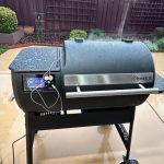 Brisk It Zelos-450 Electric Wood Pellet Smoker Grill – A.I. Smart BBQ Grill with WiFi. 7-in-1 Outdoor Grill & Smoker. PID Controller (Up to 500°F). 450 sq.in Cooking Area. Meat Probe