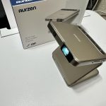 Aurzen ZIP Tri-Fold DLP Truly Mini Projector. Pocket Size. Zero-Lag Focus. One-Click Screen Mirroring. Full-Screen Mode. Type-C Fast Charging. 5.000mAh Battery. Indoor Outdoor Portable Projector.Gold