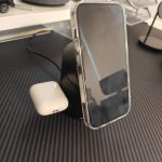 ZEEHOO 3 in 1 Charging Station for Apple Devices. Mag-Safe Charger Stand. Qi2 15W Auto-Rotating Wireless Charger for iPhone 17 16/15/14/13/12 Series& AirPods& iWatch(Black)