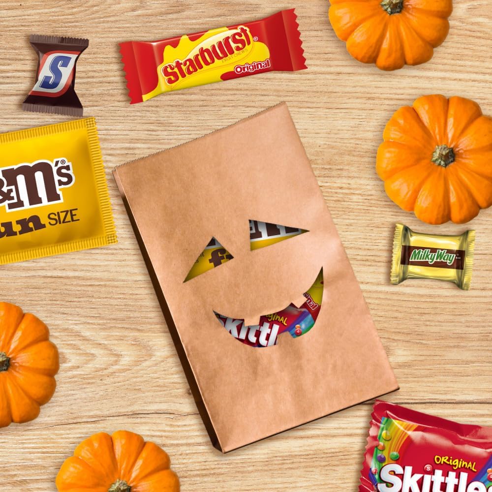 M&M's. SNICKERS & More Fun Size Halloween Candy Variety Pack. 195 Ct Bulk Bag - Image 8