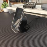 ZEEHOO 3 in 1 Charging Station for Apple Devices. Mag-Safe Charger Stand. Qi2 15W Auto-Rotating Wireless Charger for iPhone 17 16/15/14/13/12 Series& AirPods& iWatch(Black)