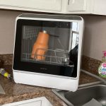 NOVETE Portable Countertop Dishwashers. Compact Dishwashers with 5L Built-in Water Tank & Inlet Hose. 5 Washing Programs. Baby Care. Air-Dry Function and LED Light for Small Apartments
