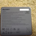 Aurzen ZIP Tri-Fold DLP Truly Mini Projector. Pocket Size. Zero-Lag Focus. One-Click Screen Mirroring. Full-Screen Mode. Type-C Fast Charging. 5.000mAh Battery. Indoor Outdoor Portable Projector.Gold