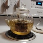 1200ml/40 oz Glass Teapot with 4 Double Wall Teacups and Removable Stainless Steel Infuser. Tea Sets for Adults. Clear Tea Kettle Stovetop Safe for Loose Leaf and Blooming Tea.Gifts for Christmas
