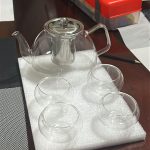 1200ml/40 oz Glass Teapot with 4 Double Wall Teacups and Removable Stainless Steel Infuser. Tea Sets for Adults. Clear Tea Kettle Stovetop Safe for Loose Leaf and Blooming Tea.Gifts for Christmas