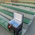 LiTHELi Frozen Pack 12V Car Refrigerator & Portable Electric Cooler. 20L/21QT with 2 U20 Batteries. -4~68℉ Travel Fridge Freezer for Camping.