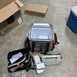 LiTHELi Frozen Pack 12V Car Refrigerator & Portable Electric Cooler. 20L/21QT with 2 U20 Batteries. -4~68℉ Travel Fridge Freezer for Camping.