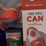 Kitchen Mama Auto Electric Can Opener: Open Your Cans with A Simple Press of Button - Automatic, Hands Free, Smooth Edge, Battery Operated