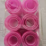 Waydress 6 Pcs Double Layer Bangs Hair Curlers Self Grip Hair Rollers Styling Tools with Rat Tail Comb. 3 Sizes