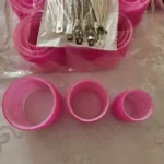 Waydress 6 Pcs Double Layer Bangs Hair Curlers Self Grip Hair Rollers Styling Tools with Rat Tail Comb. 3 Sizes