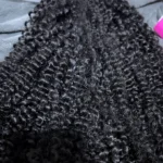 300% Glueless Wigs Human Hair Afro Kinky Curly Headband Wig Upgrade 3 IN 1 Half Wig With Drawstring Seamless Clip Ins Flip Over