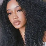 300% Glueless Wigs Human Hair Afro Kinky Curly Headband Wig Upgrade 3 IN 1 Half Wig With Drawstring Seamless Clip Ins Flip Over