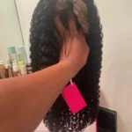 300% Glueless Wigs Human Hair Afro Kinky Curly Headband Wig Upgrade 3 IN 1 Half Wig With Drawstring Seamless Clip Ins Flip Over
