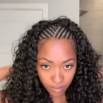 300% Glueless Wigs Human Hair Afro Kinky Curly Headband Wig Upgrade 3 IN 1 Half Wig With Drawstring Seamless Clip Ins Flip Over
