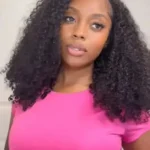 300% Glueless Wigs Human Hair Afro Kinky Curly Headband Wig Upgrade 3 IN 1 Half Wig With Drawstring Seamless Clip Ins Flip Over