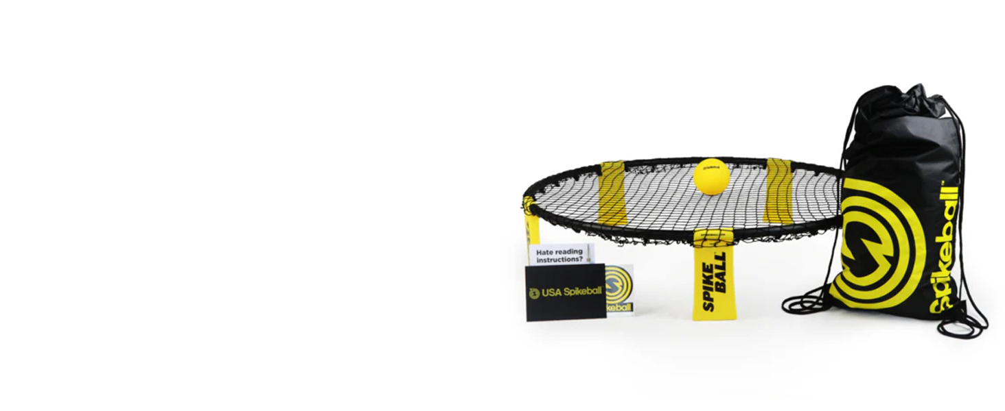 Spikeball 3 Ball Original Roundnet Game Set - Includes 3 Balls. net and Bag