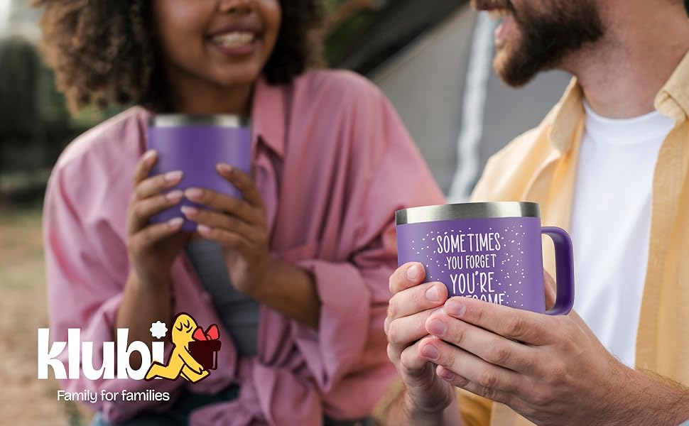 Xmas Gifts for Women - Birthday Friendship - Sometimes You Forget Your Awesome Gifts Purple Coffee Mug for Older Women 14oz Inspirational Unique Customer's Most Loved Gift