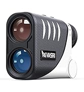 REVASRI Golf Rangefinder with Slope and Pin Lock Vibration. External Slope Switch for Golf Tournament Legal. Rangefinders with Rechargeable Battery 600/1000YDS Laser Range Finder