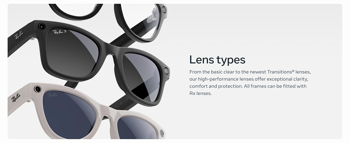 Ray-Ban Meta (Gen 1). Wayfarer. Matte Black | Smart AI Glasses for Men. Women — 12 MP Camera. Open-Ear Speakers. Video Recording. Bluetooth — Polarized Gradient Graphite Lenses — Wearable Technology