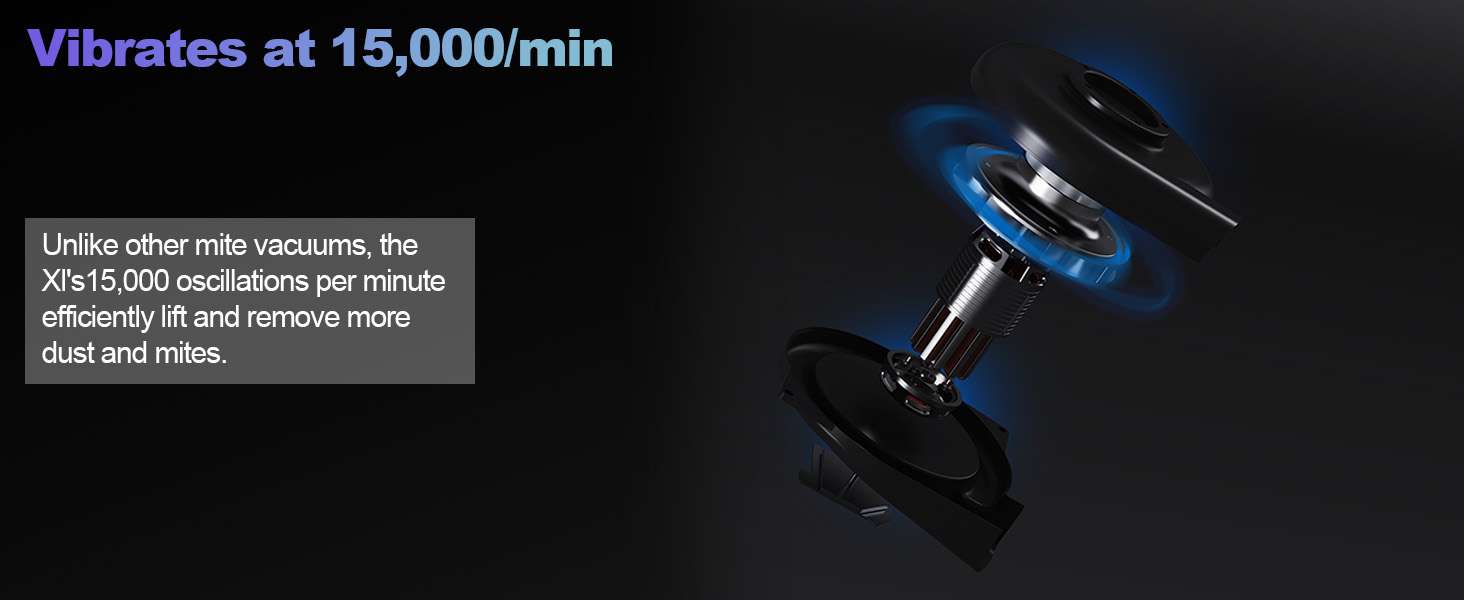 Mite Vacuum Cleaner for Mattresses Bed Vacuum with UV, High Heating, Smart Sensor, Lightweight, and Deep Clean Dust and Pet Hair