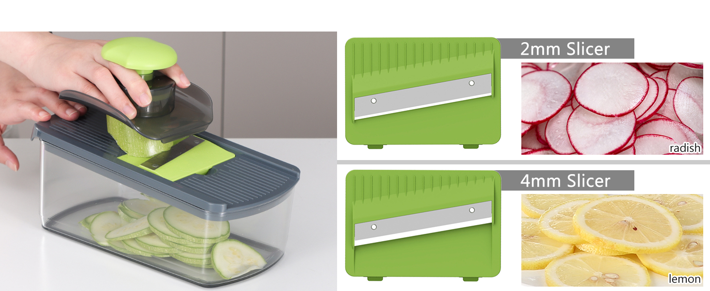 6-in-1 Hand-Safe Mandoline Vegetable Slicer
