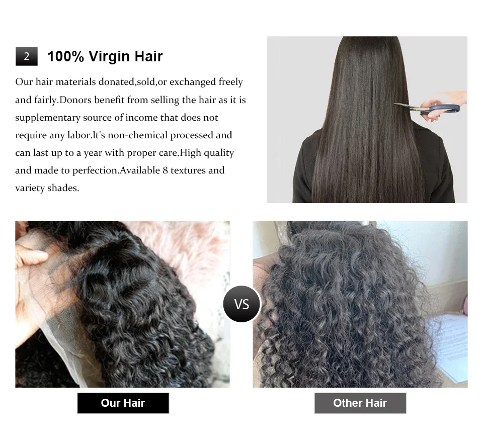 300% Glueless Wigs Human Hair Afro Kinky Curly Headband Wig Upgrade 3 IN 1 Half Wig With Drawstring Seamless Clip Ins Flip Over