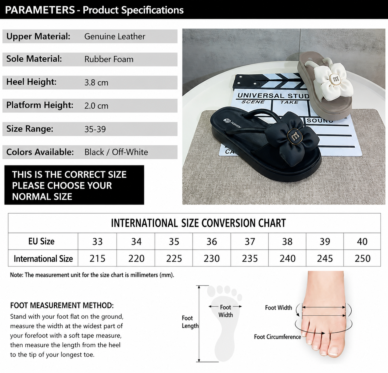 Fairy-style genuine leather sandals for women, perfect for summer 2026, thick-soled beach sandals with bows, suitable for wearing with skirts.