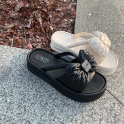 2026 New Fashionable Women's Outdoor Bow-Tie Slippers, Summer Style, Korean Casual Flat Lightweight Thick-Soled Sandals  5 Sold