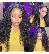 Pizazz 99J Burgundy Deep Wave Lace Front Wigs Human Hair Pre Plucked | 13x4 HD Lace Frontal Wigs with Baby Hair Pre Bleached Knots 180 Density Human Hair Wigs for Women18 Inch
