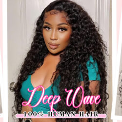 Pizazz 99J Burgundy Deep Wave Lace Front Wigs Human Hair Pre Plucked | 13x4 HD Lace Frontal Wigs with Baby Hair Pre Bleached Knots 180 Density Human Hair Wigs for Women18 Inch