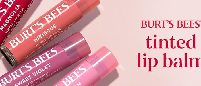 Burt's Bees Lip Tint Balm, Petal Rose, 0.15 oz., 2 Tubes