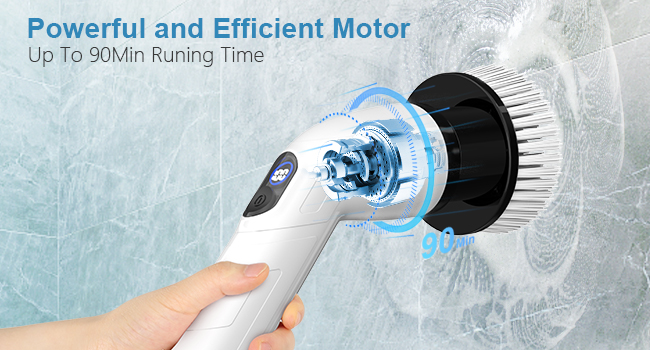 TUYU 8-in-1 Cordless Electric Spin Scrubber
