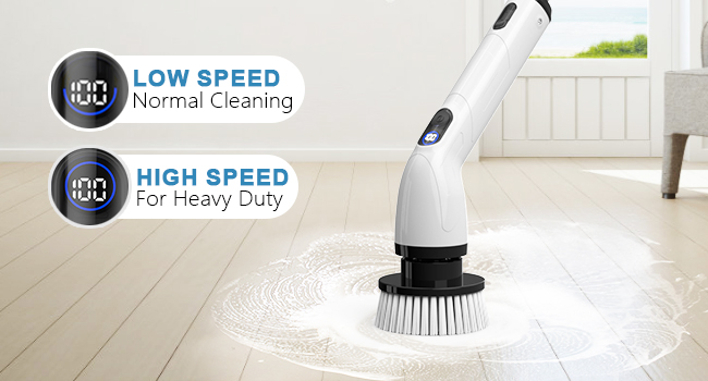 TUYU 8-in-1 Cordless Electric Spin Scrubber
